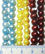 Říční perly ø 6-7mm - šňůra
